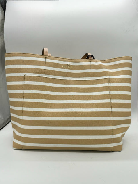 KATE SPADE tan and white handbags