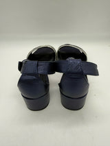 AGL Attilio Giusti 37/6.5 Metallic Blue SHOES