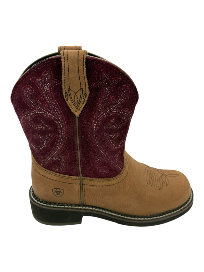 ARIAT 9 TAN AND PURPLE Boots