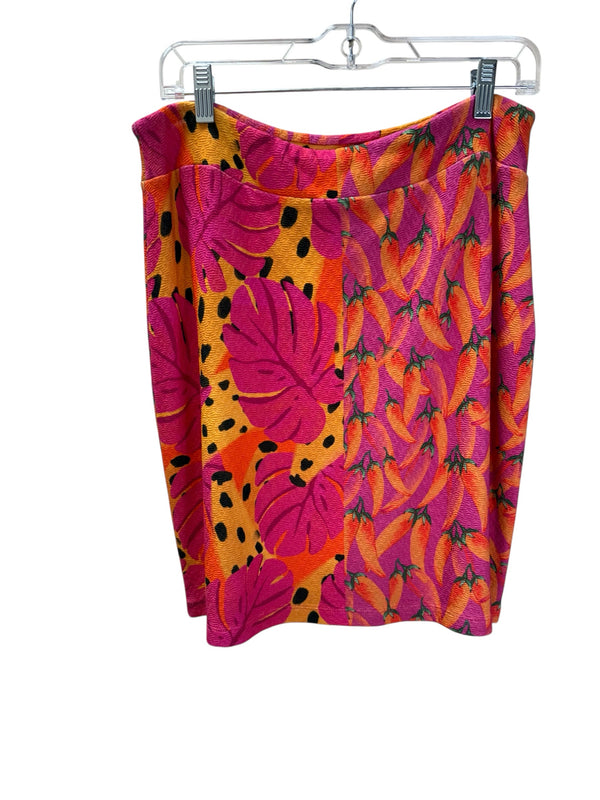 Farm Rio Size M orange and pink Skirt