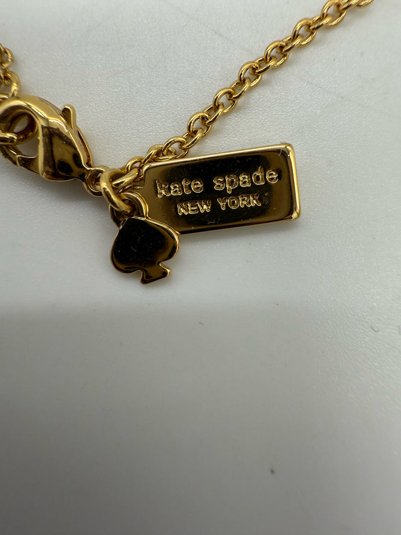 KATE SPADE gold and white Necklace
