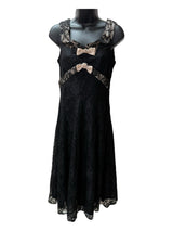 ODILLE Size 8 Black Dress