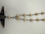 white and black Necklace