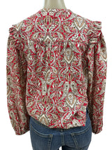 tyler boe Size S red and tan TOPS