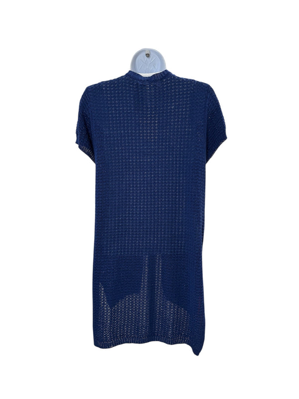 Kinross Cashmere Size M Blue Cardigan
