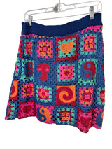 Farm Rio Size L blue multi Skirt