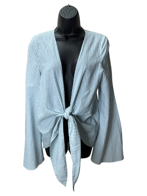 Caroline Constas Size M blue and white TOPS