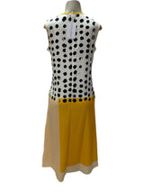 Avery & Maren Size M yellow and white Dress