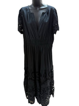 ANTHROPOLOGIE Size XL Black Dress