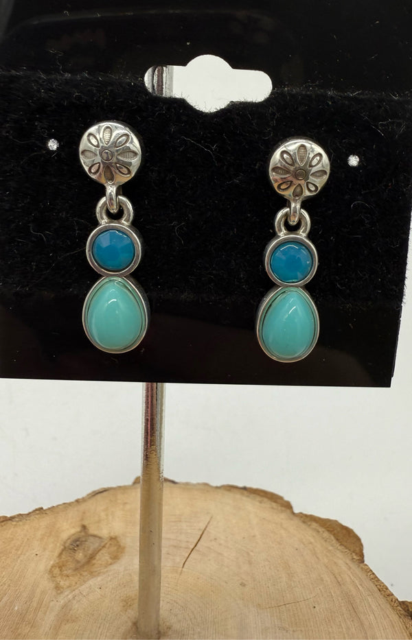 BRIGHTON TURQ EARINGS