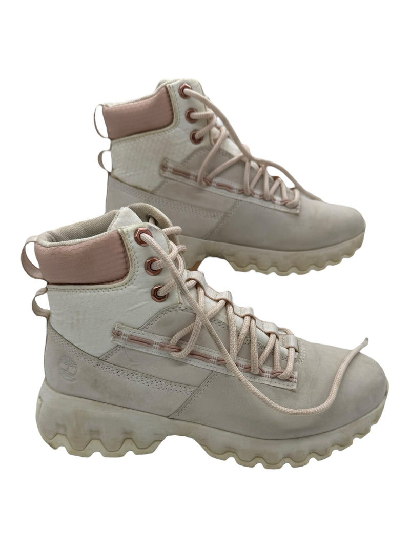 TIMBERLAND 9.5 WHITE AND PINK Boots