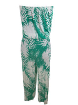 Tori Richard Size M green & white jumpsuit