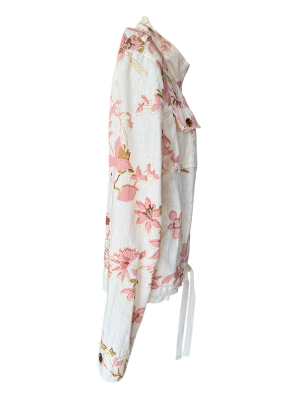 Spartina Size M pink and cream Jacket