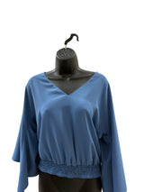AMANDA UPRICHARD Size S Blue Shirt