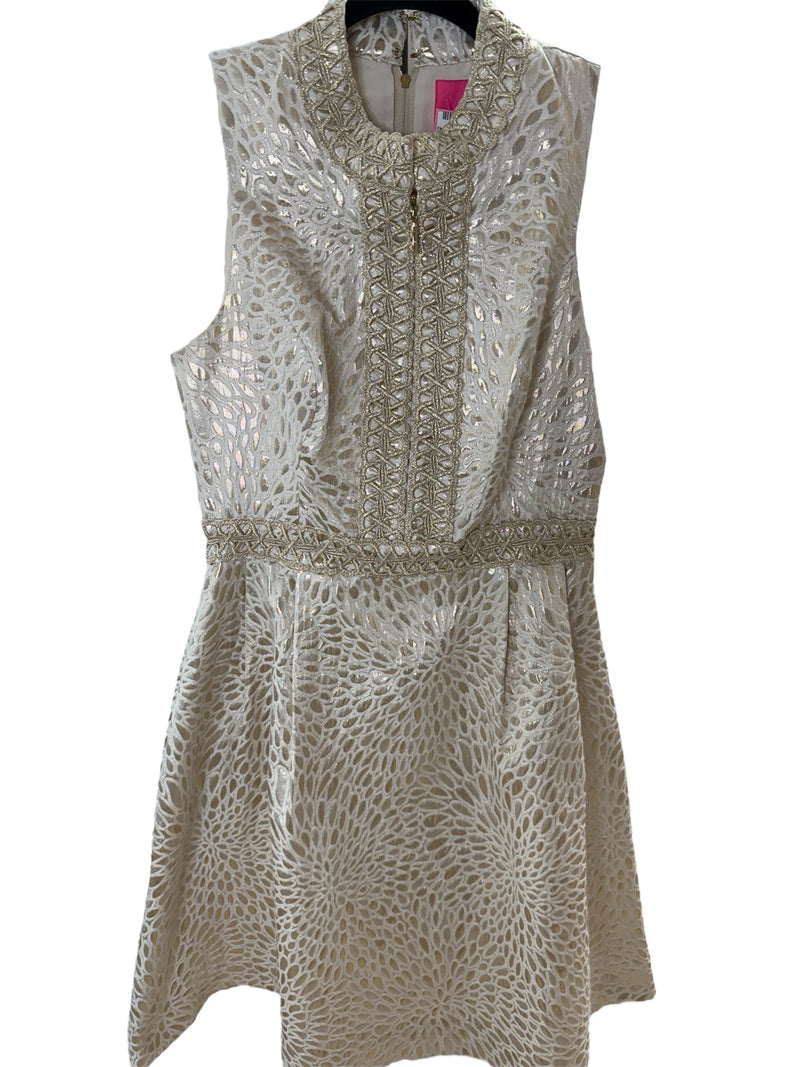 Lilly Pulitzer Size 4 Gold Dress