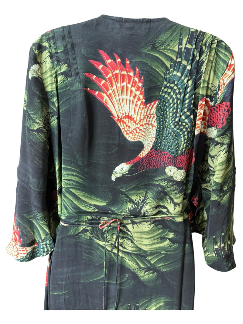 all saints Size M BLACK & GREEN Kimono