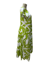 MSK Size L lime and white Dress