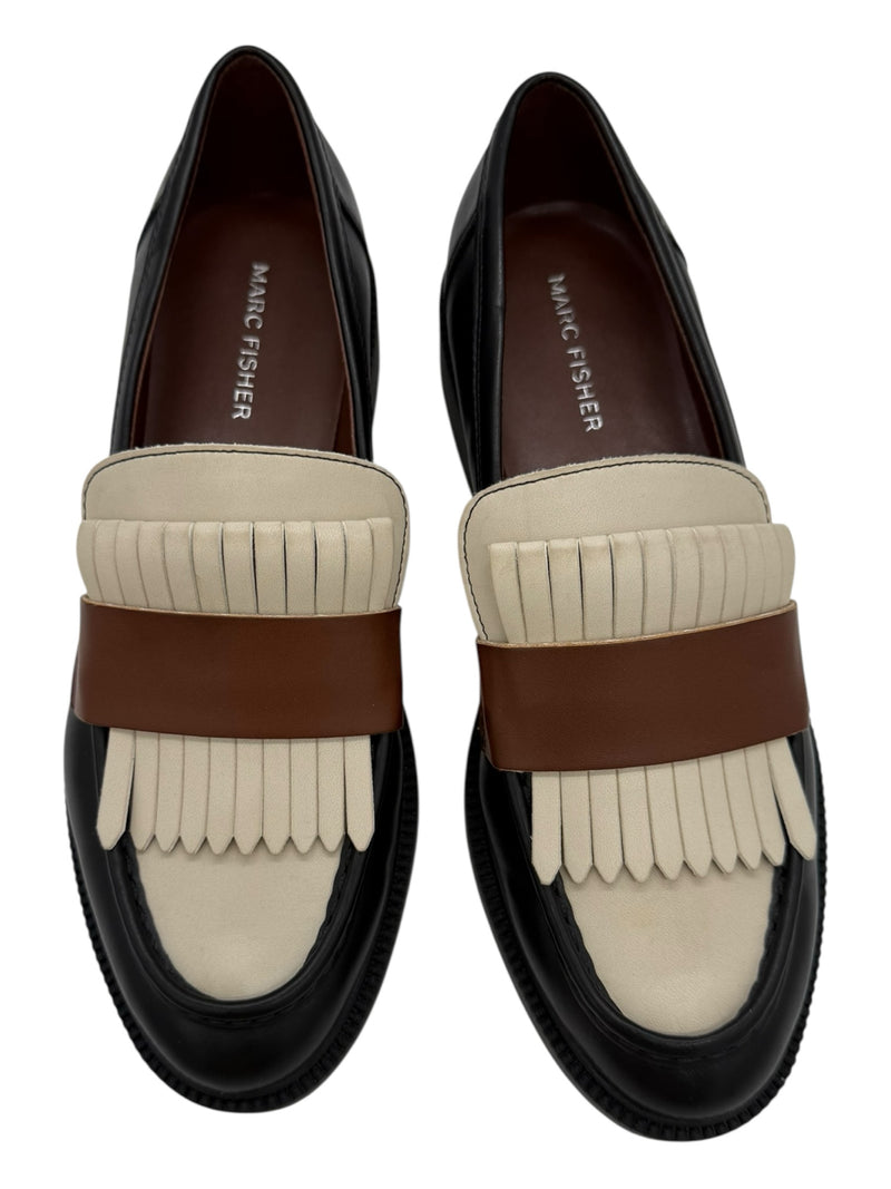 marc fisher 8.5 black and cream SHOES