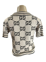 GUCCI Size S cream/black Sweater