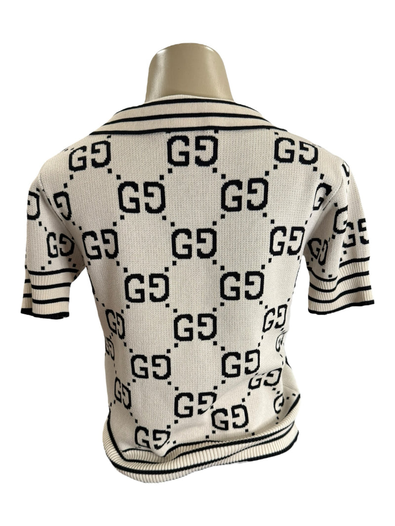 GUCCI Size S cream/black Sweater