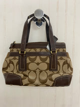 Coach brown and tan multi handbags