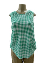 Size M LOFT GREEN AND WHITE TOPS