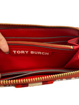 TORY BURCH red/navy/cream wallet