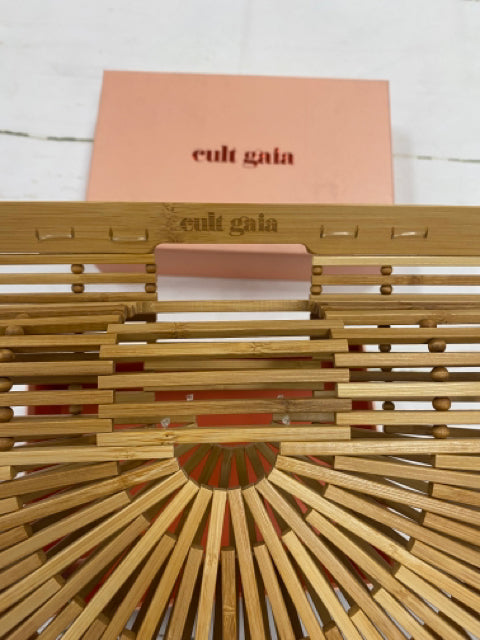 Cult Gaia straw handbags