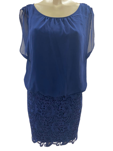 Size 10 AIDAN MATTOX Blue Dress