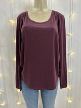 Size L LUCY Burgundy TOPS