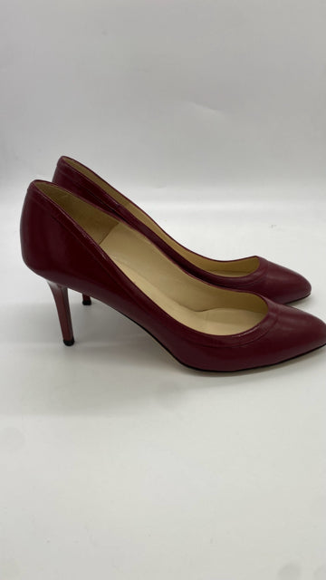 JIMMY CHOO 40.5 burgandy SHOES