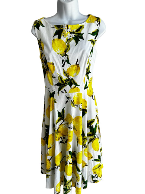 Grace Karin Size L yellow and white Dress