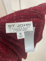 ST JOHN Size 10 Red TOPS
